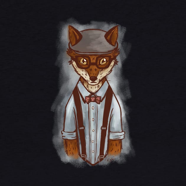 Hipster Fox by Khatii